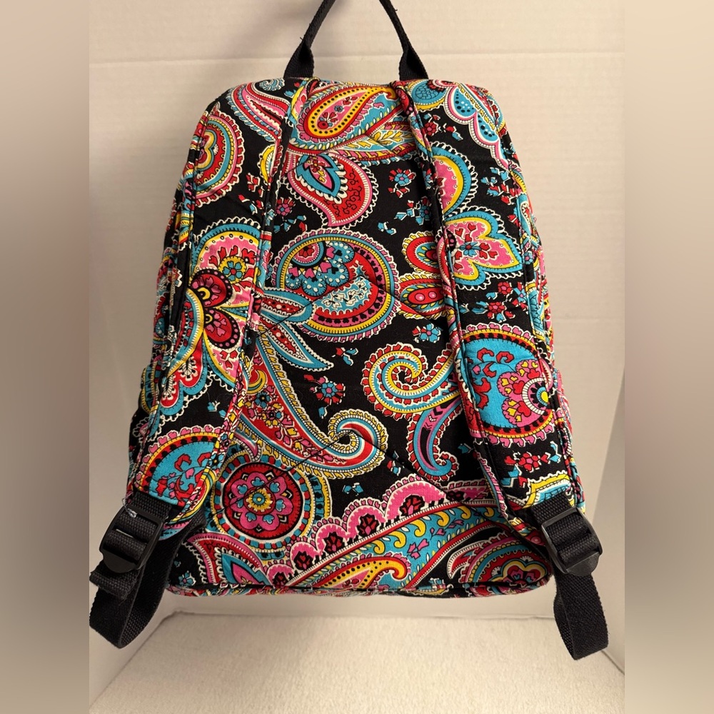 🎒 Vera Bradley Quilted Backpack | NWT | Paisley Print | Travel School Work - Picture 5 of 13
